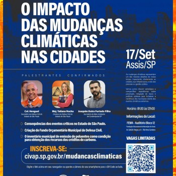Seminário discute: O Impacto das Mudanças Climáticas nas Cidades